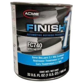 Sherwin-Williams Finish 1 FC740-4 Super Brilliante 2.1 VOC Clearcoat, High