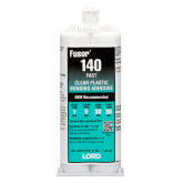 Fusor 140 Fast Sandable Bonding Adhesive, 1.7 oz Cartridge, Paste, Clear, 2K Component, 30 min at 70 deg F Curing