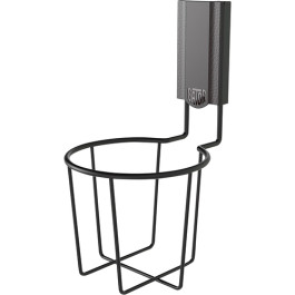 Gator Magnetics 300015 Magnetic Cup Holder, Black Steel, 4" Opening, 25 pou