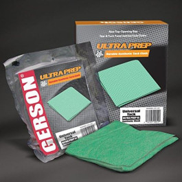 Gerson 020008G Ultra Prep Green Tack Cloths, Synthetic Non-Woven, 18" x 18", 10-Pack