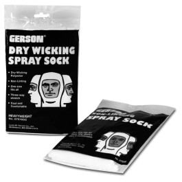 Gerson 070295B Spray Sock, Non-Linting, Bleached Cotton, White, Box of 12