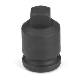 Grey Pneumatic 1006PP 3/8" Drive x 3/16" Square Male Pipe Plug Socket, Chrome Molybdenum Alloy Steel, Standard Length