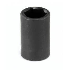 Grey Pneumatic 1008M 3/8" Drive 8mm Standard Length Impact Socket, 6-Point, Chrome-Molybdenum Steel