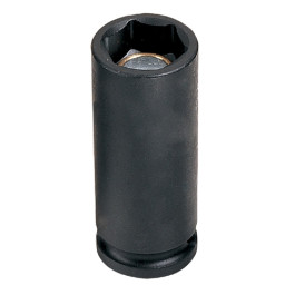 Grey Pneumatic 1008MG 3/8" Drive 8mm Magnetic Standard Impact Socket, Chrome Vanadium Steel, 6-Point Design