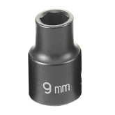 Grey Pneumatic 1009M 3/8 Inch Drive x 9mm Standard Length Impact Socket, 6 Point