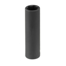 Grey Pneumatic 1009MD 3/8" Drive x 9mm Deep Impact Socket, 6-Point, Black Oxide