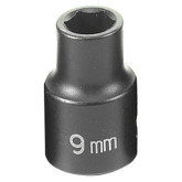 Grey Pneumatic 1009MG 3/8 Inch Drive x 9mm Standard Length Magnetic Impact Socket, 6 Point