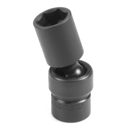 Grey Pneumatic 1016USD 3/8" Drive x 1/2" Semi-Deep Universal Impact Socket, 6-Points