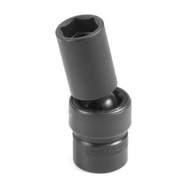 Grey Pneumatic 1019UMSD 3/8" Drive x 19mm Semi-Deep Universal Impact Socket, 6-Point, Metric