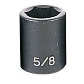 Grey Pneumatic 1020R 3/8 Inch Drive x 5/8 Inch Standard Length Impact Socket, 6 Point