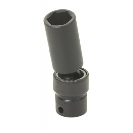 Grey Pneumatic 1024UD 3/8" Drive x 3/4" Deep Universal Impact Socket, 6-Point