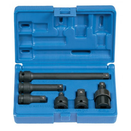 Grey Pneumatic 1100 3/8" Drive 6-Piece Adapter and Extension Set, Friction Ball Retainer
