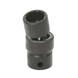 Grey Pneumatic 1114U Socket, 3/8" Drive x 7/16", Standard Length, Universal 12-Point