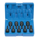 Grey Pneumatic 1200T 3/8” Drive Internal Star Impact Driver Set, 9 Pieces
