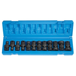 Grey Pneumatic 1212U 3/8" Drive 12-Piece Standard Length Universal Impact Socket Set, 6-Point