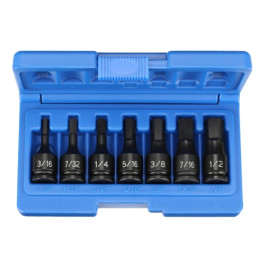 Grey Pneumatic 1297H 3/8" Drive 7-Piece Hex Driver Impact Socket Set