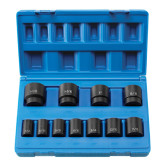 Grey Pneumatic 1311S 1/2 Inch Drive Impact Socket Set, 11 Pieces, 8 Point 