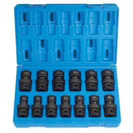 Grey Pneumatic 1713UM Set 1/2" Drive, 13-Piece, 12-Point Metric Universal Impact Socket Set
