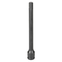 Grey Pneumatic 19076M 3/8" Drive x 7mm Hex Driver, 6" Length, Impact-Grade Socket, Hex Point