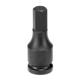 Grey Pneumatic 1912M 3/8" Drive x 12mm Hex Driver Socket, Chrome-Molybdenum Steel, Impact Rated, 6-Point