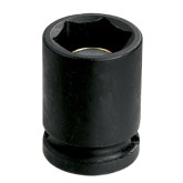 Grey Pneumatic 2010MG 1/2 Inch Drive x 10mm Standard Length Magnetic Impact Socket, 6 Point