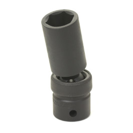 Grey Pneumatic 2013UMD 1/2" Drive x 13mm Deep Universal Impact Socket, 6-Point