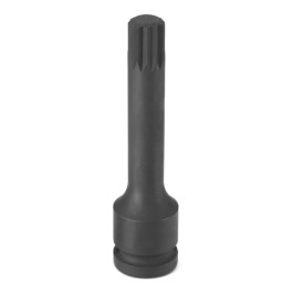 Grey Pneumatic 21124S 1/2" Drive x M12 Triple Square Driver, 4" Length