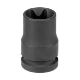 Grey Pneumatic 2120ET 1/2" Drive x E20 External Torx Impact Socket, Black Oxide Finish
