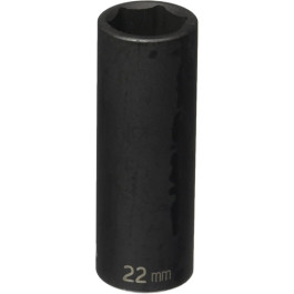 Grey Pneumatic 2122UM Standard Universal Impact Socket, 1/2 Inch Drive, 22 mm, 12 Point