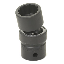 Grey Pneumatic 2138U 1/2" Drive x 1-3/16" Standard Universal Impact Socket, 12-Point