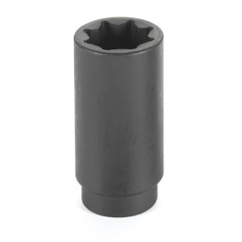 Grey Pneumatic 2516SD  1/2" Drive x 1/2" Deep Length Impact Socket, 8 Point