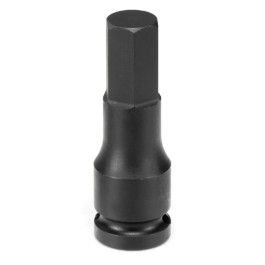 Grey Pneumatic 2909F 1/2" Drive x 9/32" Hex Driver Impact Socket, Black Oxide Coating