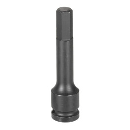 Grey Pneumatic 29154M 1/2" Drive x 15mm Hex Driver, 4" Length, Hex Point