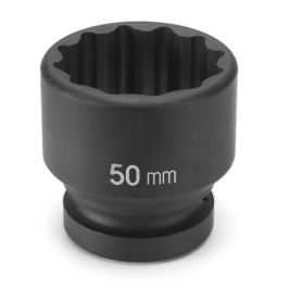 Grey Pneumatic 4130M Socket, 1" Drive x 30 mm Standard Length, 12-Point Imp