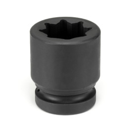 Grey Pneumatic 4536S 1" Drive x 1-1/8" Standard Impact Socket, 8-Point