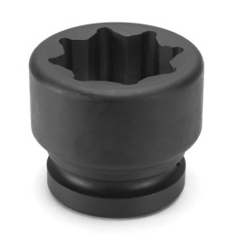 Grey Pneumatic 4560S 1" Drive x 1-7/8" Standard Length Impact Socket, 8 Point