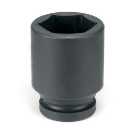 Grey Pneumatic 6075MD 1-1/2" Drive x 75mm Deep Length Impact Socket, 6 Point