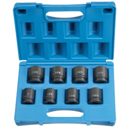 Grey Pneumatic 8034D 3/4" Drive, SAE 8-Piece, Deep Length Impact Socket Set, 6 Point