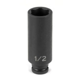 Grey Pneumatic 908MDS 1/4" Drive x 8mm Deep Length Surface Drive Impact Socket, 6s Point