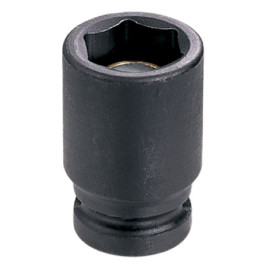 Grey Pneumatic 912MG 1/4" Drive x 12mm Magnetic Standard Impact Socket, 6-Point