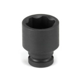 Grey Pneumatic 912RS 1/4" Drive x 3/8" Standard Length Surface Drive Impact Socket, 6s Point