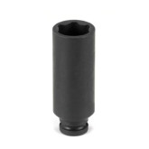 Grey Pneumatic 913MDS 1/4" Drive x 13mm Deep Length Surface Drive Impact Socket, 6s Point