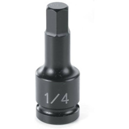 Grey Pneumatic 99064F Hex Driver Socket, 1/4" Drive, 3/16" Hex, 4 inch Length