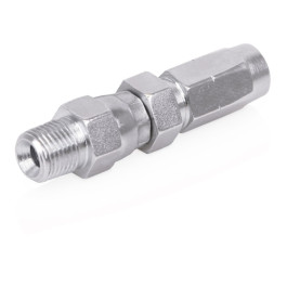 Graco 128562 Field-Installable Swivel Hose End Fitting, 1/8" ID Hose, 1/8 NPT Male, 3000 psi