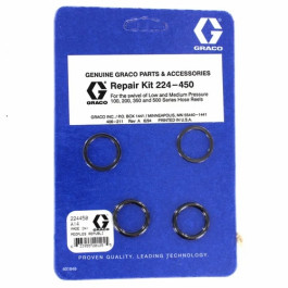 Graco 224450 Repair Kit for 500 Series Hose Reels, Swivel Seal Service Kit