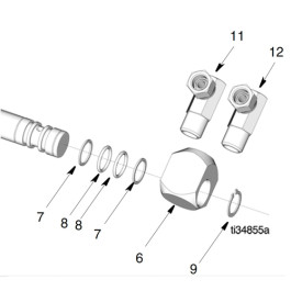 Graco 26C507 SD Swivel Replacement Kit, Low/Medium Pressure, for SD Legacy Hose Reels