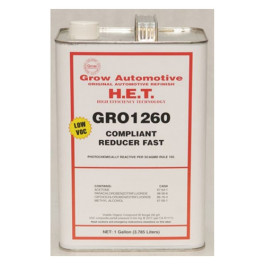 Grow Automotive 1260-1 Fast Dry Compliant Reducer, Zero VOC, 1 Gallon Can