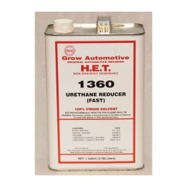 Grow Automotive 1360-1 Urethane Reducer, Fast, 1 Gallon Can