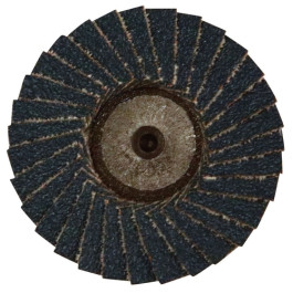 Gemtex 22520305 Mini Flap Disc, 2", Type R Quick-Change, 40 Grit Zirconia,