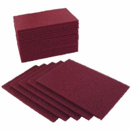 Gemtex 23812 Scuff Pad, 6 x 9", Maroon, Box of 20